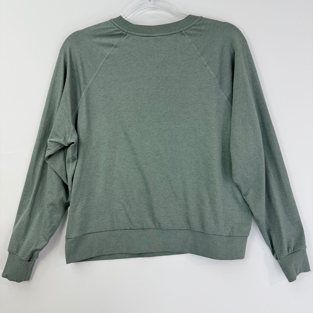 Vuori Halo Modern Crew Pullover Women Size S Sage Green Heather VW241 Sweatshirt - Picture 3 of 9